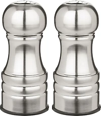 Salière et poivrière Century de Trudeau Maison en acier inoxydable de 11,5 cm (4,5 po) Salière & poivrier acier inox