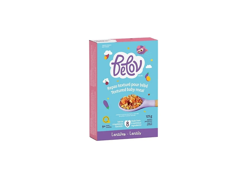 Repas texturé pour bébé aux lentilles
