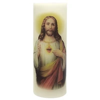 Mainstays 8”Bougies pilier en cire à DEL - Jésus, non parfumé,