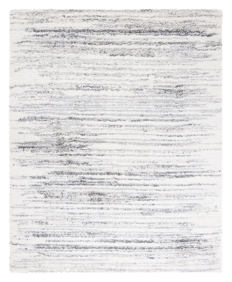 SAFAVIEH Fontana Dalia Distressed Stripes Plush Shag Area Rug