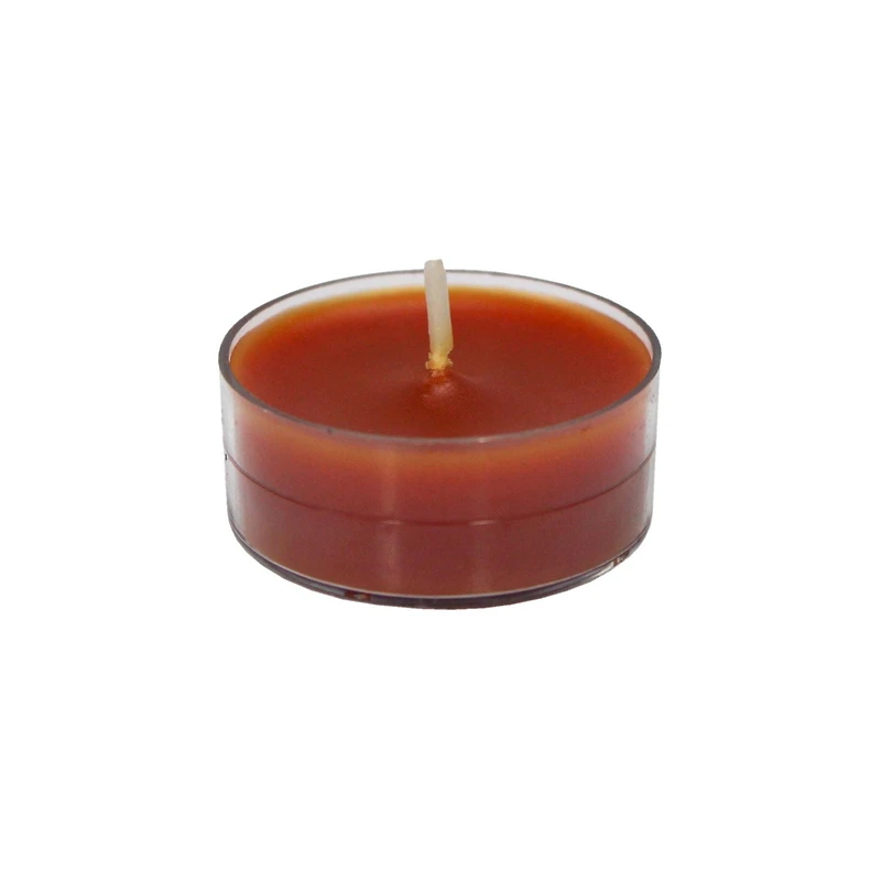 24-Pack Pumpkin Spice Scented Clear Cup Tealight Candle