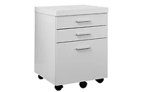 Monarch Specialties Classeur, Mobile Roulant, Tiroirs De Rangement, Support D'imprimante, Bureau, Travail, Stratifié, Blanc, Contemporain, Moderne
