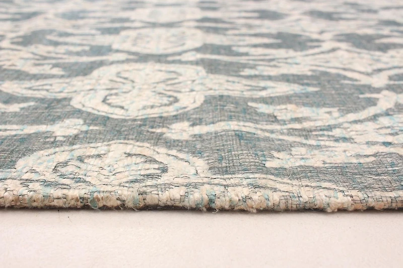ECARPETGALLERY 4'5" x 6'4" Transitional Collage Handmade Area Rug for Living Room, Dining Room and Bedroom in Grey
