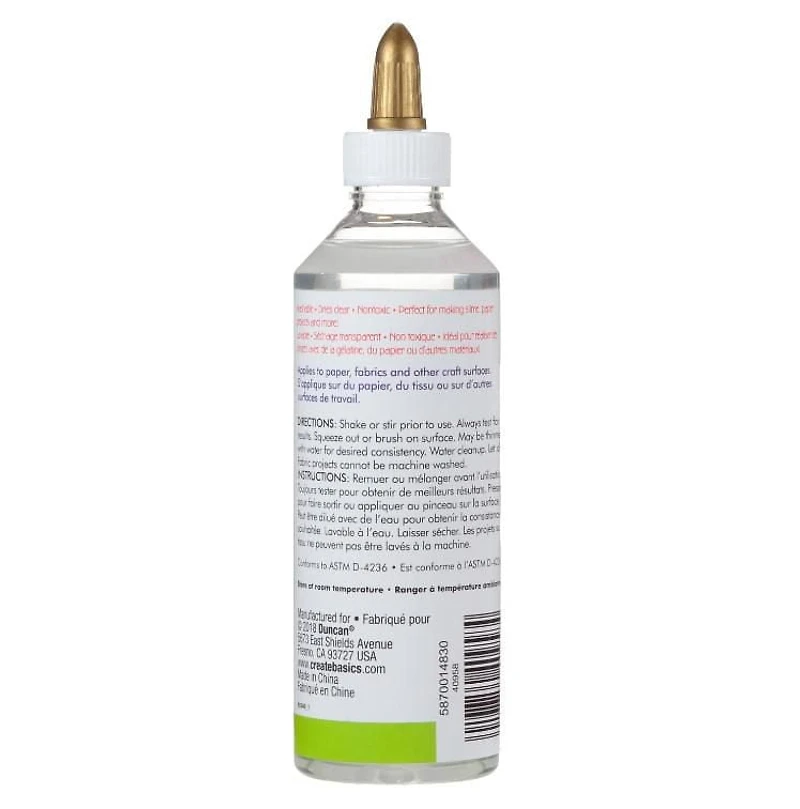 Créer basics Clear Glue, 8 Oz. Colle transparente 8oz