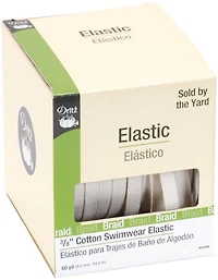 Élastique Dritz 3/4" anti-roulement, blanc, 18 yd