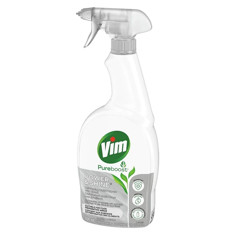 Vim Pureboost Multi-Purpose Spray Power & Shine Spray Cleaner with Bleach, 1 Piece