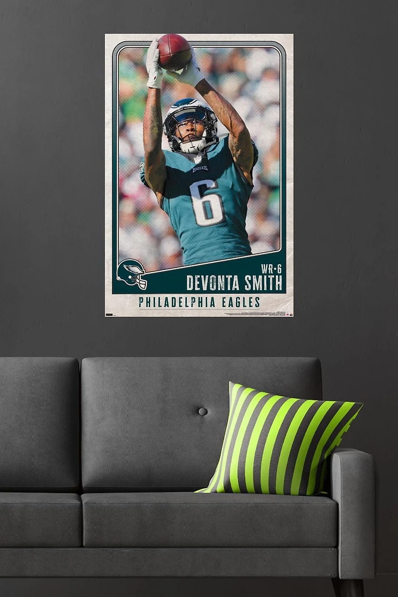 NFL Philadelphia Eagles - DeVonta Smith 22 Wall Poster, 22.375" x 34"