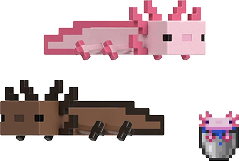 Minecraft Figurines articulées et acc. Échelle 8,26 cm Collection Axolotls