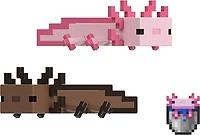 Minecraft Figurines articulées et acc. Échelle 8,26 cm Collection Axolotls