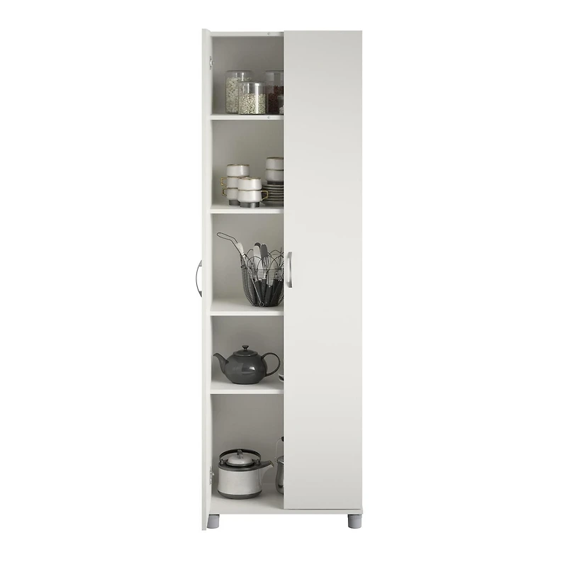 Systembuild Evolution Lory 24" Utility Storage Cabinet, White