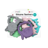 Silicone Teethers 5 Pack, Teething Rings