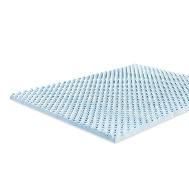 Zinus Spa Sensations inch Swirl Cooling Gel Memory Foam Air Flow Mattress Topper, Twin, Full, Queen