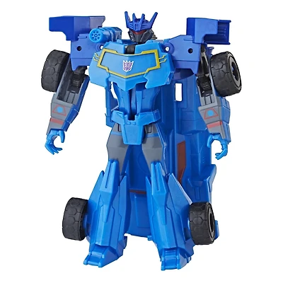 Transformers Bumblebee Cyberverse Adventures Dinobots Unite, figurine Action Attackers conversion 1 étape Soundwave de 10,5 cm, dès 6 ans