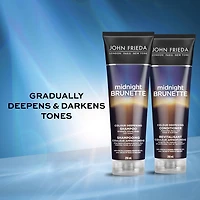 John Frieda Midnight Brunette Colour Deepening Shampoo, for Soft Rich Hair, 250 mL