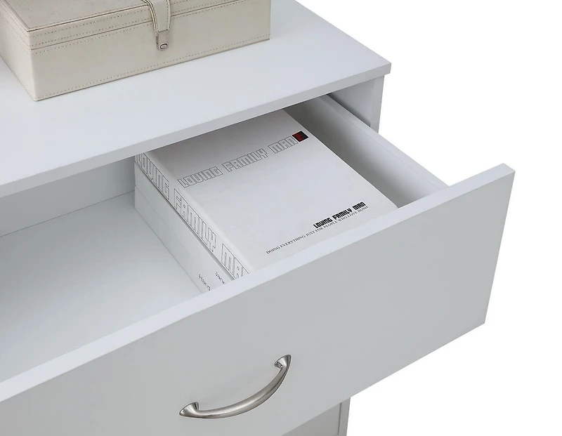 Mainstays Commode à 3 Tirois Blanc