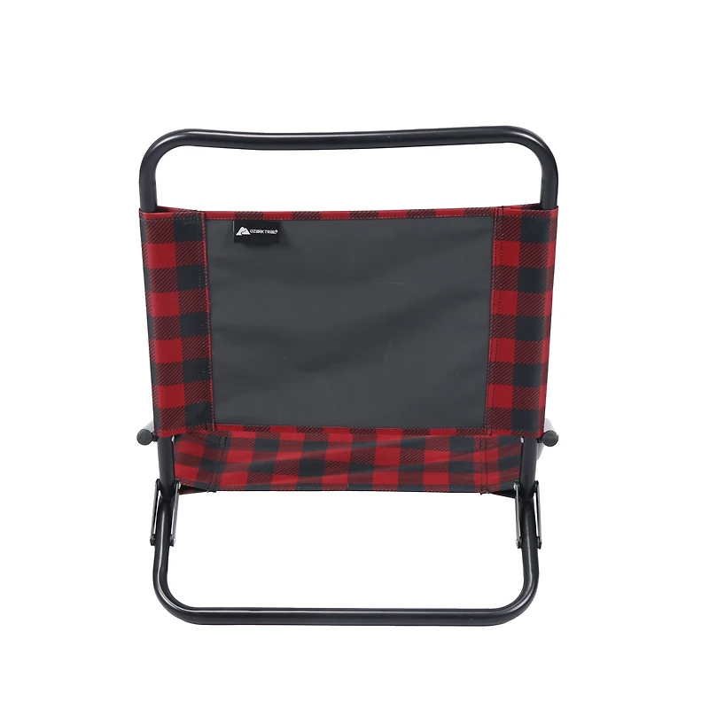 Ensemble chaises et couvertures Ozark Trail, à carreaux rouge et noir, polyester, logo Canada