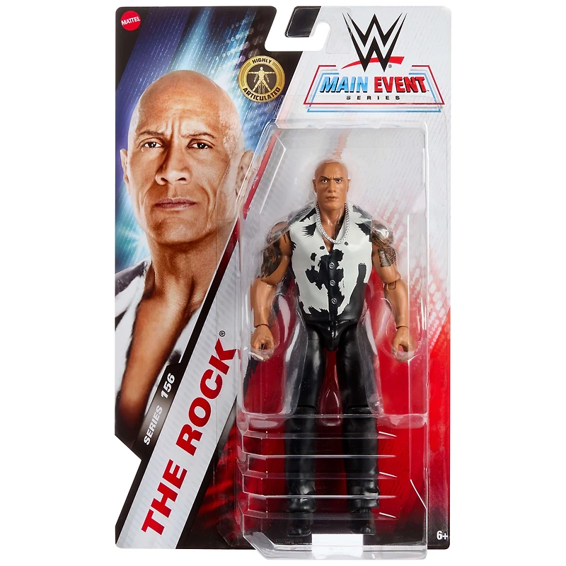 WWE-Figurine articulée The Rock-Main Event Series156 et taille 15cm