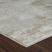 Tapis d'interieur abstrait Rug Branch Nomad, beige creme, moderne - Salon, chambre, salle a manger et cuisine