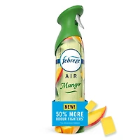 Assainisseur d’air en vaporisateur Febreze Air, éliminateur d’odeurs dans les pièces de la maison, Mangue, 1 unités
