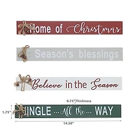 Table Block With Text - Set of 4
