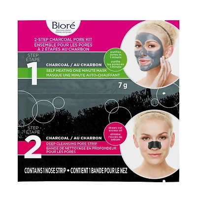 Ensemble pour les pores à 2 étapes au charbon
