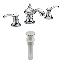 Imaginations Américaines 13,5 pouces Ensemble de robinet de salle de bain W Chrome