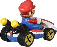 Véhicule Mario Standard Mario Kart Hot Wheels en métal moulé sous pression à l’échelle 1:64