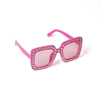 Façon de célébrer des lunettes de fête carrées en strass, accessoires de fête fantaisie, femme, adulte Lunettes de fête carrées en strass