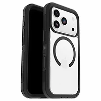 OtterBox Étui Defender Pro XT Clear MagSafe avec Contrôle de la Caméra Dark Side (Noir) pour iPhone 17( Pro 6.3)