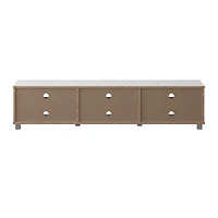 CorLiving Hollywood Modern TV Stand with Open Adjustable Shelves for Most TVs up to 85 inch