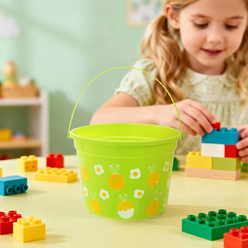 Way to Celebrate! Seau en Plastique, Motif Poussin, PP, Pâques, Fantaisie