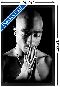 Tupac - Praying Wall Poster, 14.725" x 22.375"
