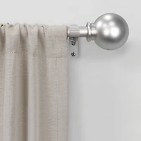 Mainstays 1/2” Nickel Ball Adjustable Curtain Rod, 28”-48”