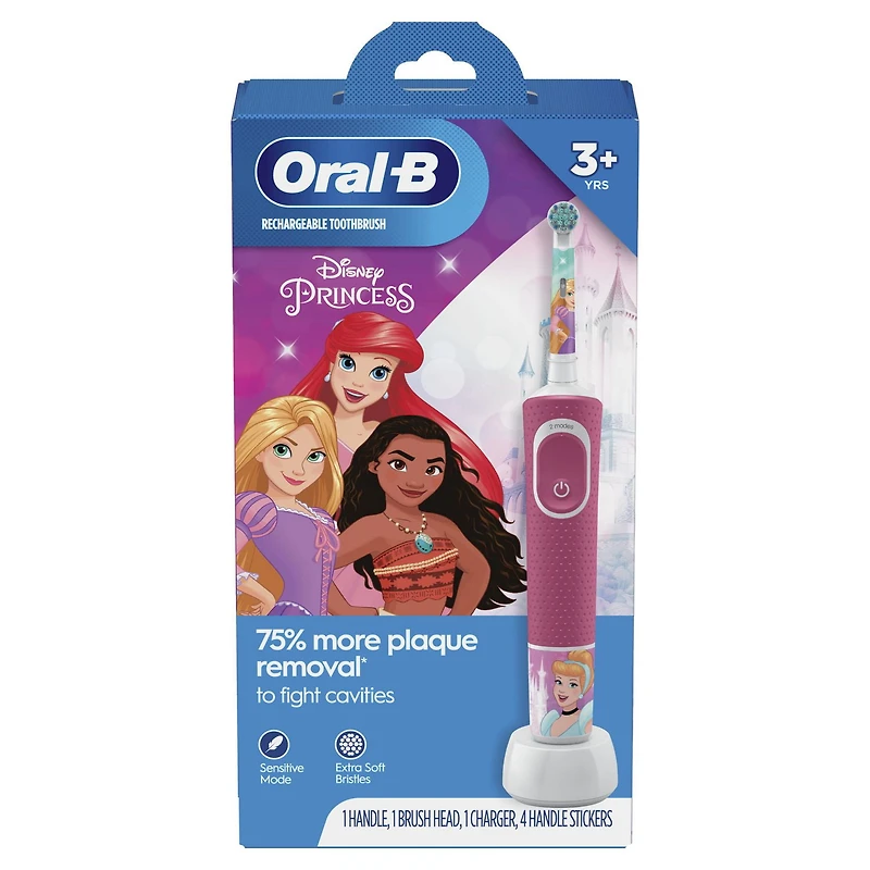 Oral-B Kids Electric Toothbrush featuring Disney Princesses, for Kids 3+