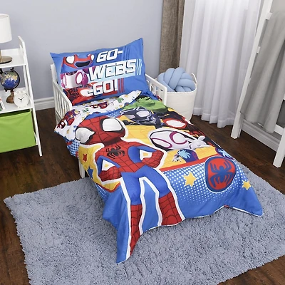 Marvel Spidey & Friends 3-Piece Toddler Bedding Set