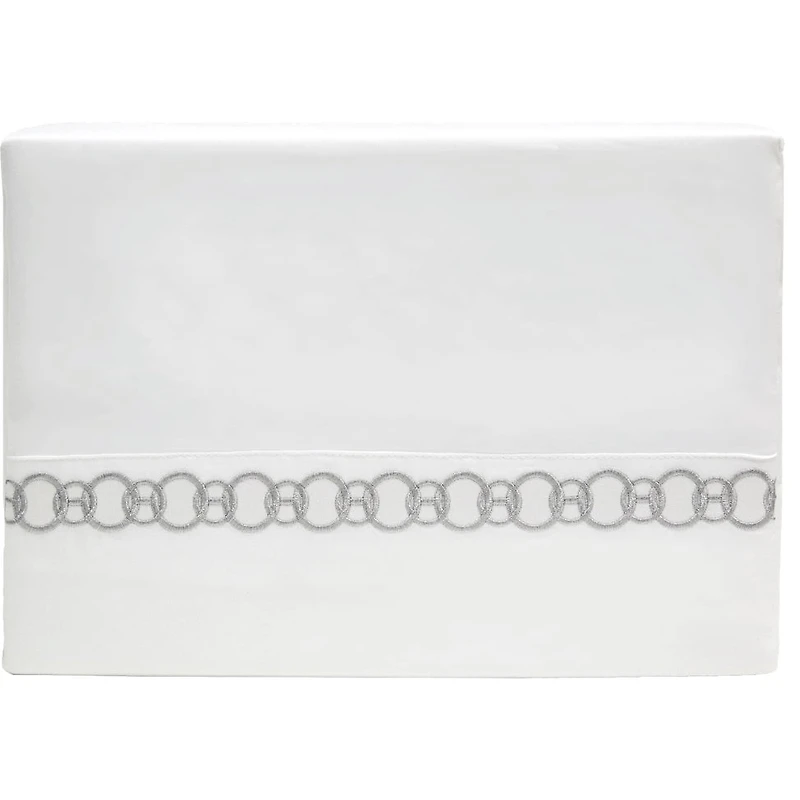 Parure de draps en coton égyptien 300 fils Johnson Home avec détails brodés