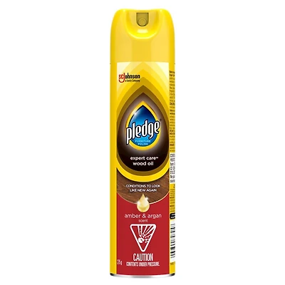 Pledge Encaustique pour meubles et huile hydratante, parfum d’ambre et d’argan, 275 g 275 g