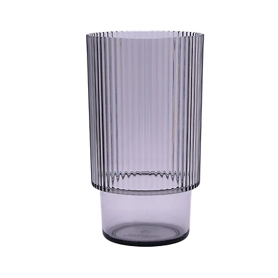Better Homes and Gardens Ensemble de gobelets Highball en Tritan côtelé gris