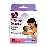 Parent's Choice Breast Milk Storage Bags, Pack of 60, 175 mL