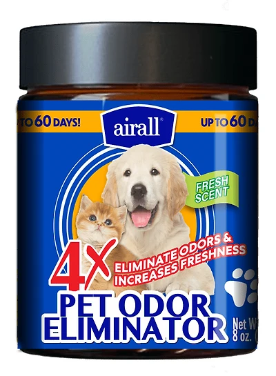 Airall 3 in 1 Air Freshener Jar 2 X Pet Oder - Fresh