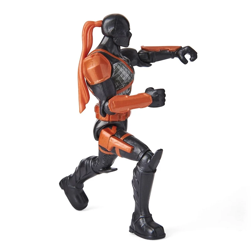 Batman, Figurine articulée Deathstroke de 10,2 cm avec 3 accessoires mystère, pour les enfants à partir de 3 ans