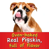 Hartz Oinkies Chicken Pig Skin Mini Twists Chew Dog Treats, 32pk