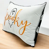 Way to Celebrate! Halloween Spooky Ghost Decorative Pillow
