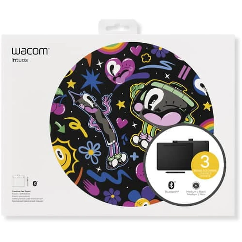Wacom Intuos Tablette graphique Bluetooth de taille moyenne - Noir