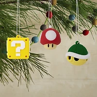 Hallmark Mini Christmas Ornaments (Nintendo Super Mario Shatterproof), Set of 6