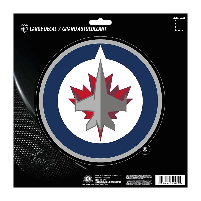 NHL - Winnipeg Jets Large Decal 8” x 8”