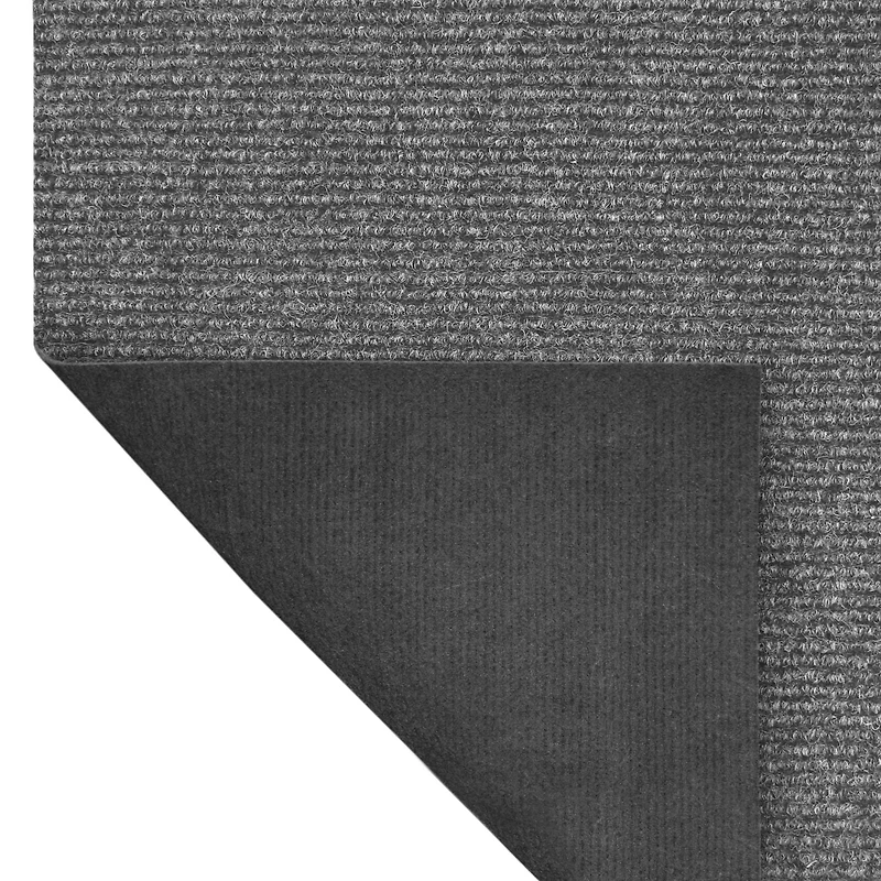 Tapis d'intérieur-extérieur gris de 6 pi x 8 pi
