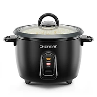 Cuiseur de riz Chefman One-Touch 2.4L (cuit), avec maintien au chaud automatique et marmite antiadhésive