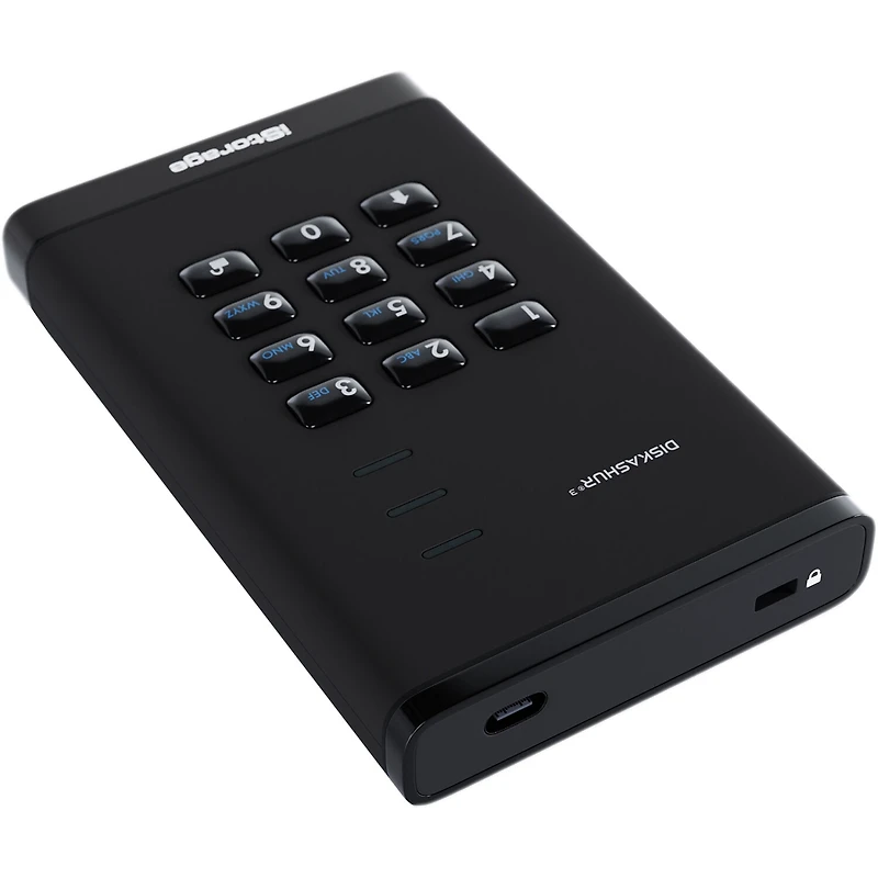 Disque dur portable chiffré Istorage diskAshur3 USB 3.2 Gen 1 1 To (Noir)
