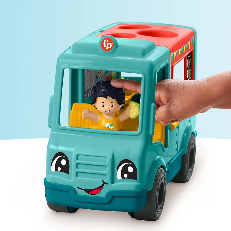 Fisher-Price Little People Serve It Up Food Truck Musical Toddler Toy, Multilanguage Version